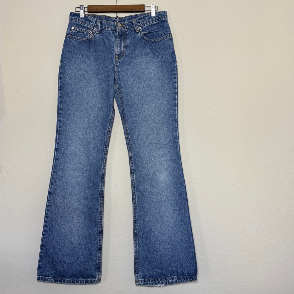 Vtg 90s Polo Jeans Co Ralph Lauren High Rise bootcut Jean Light Wash.Size9/10X32 - Picture 2 of 9